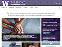 Tablet Screenshot of intheforefront.org
